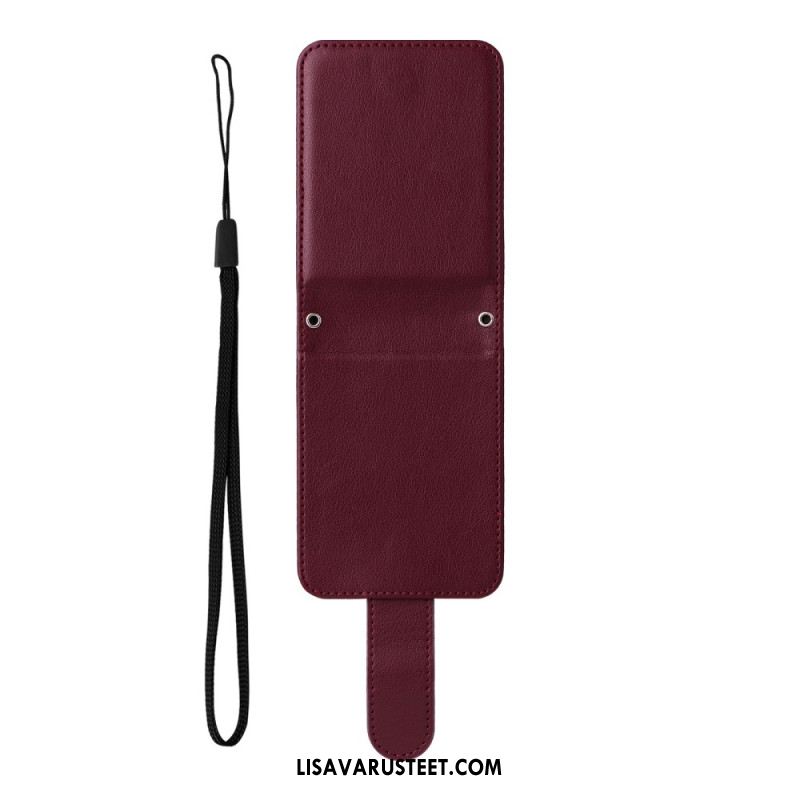 Puhelinkuoret Samsung Galaxy Z Flip 7 Fe Nahkakuvioinen Korttikotelo