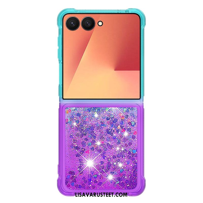 Puhelinkuoret Samsung Galaxy Z Flip 7 Liukuvärjätyt Paljetit