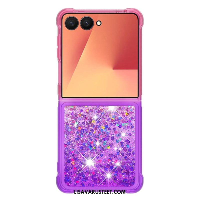 Puhelinkuoret Samsung Galaxy Z Flip 7 Liukuvärjätyt Paljetit