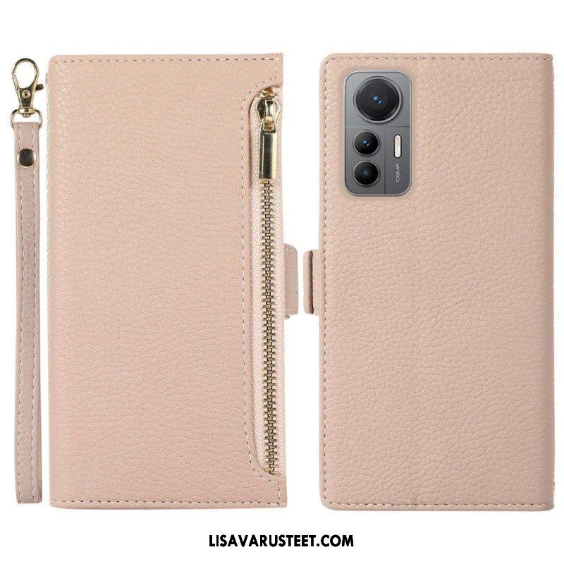 Puhelinkuoret Xiaomi 12 Lite Kotelot Flip Etupussi Ja Kaulanauha