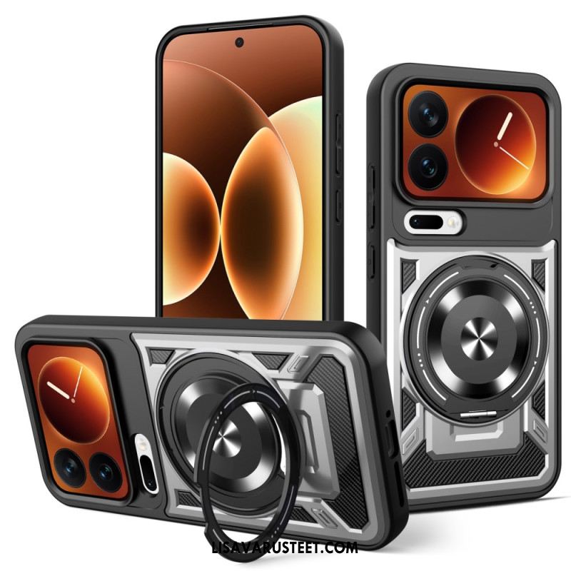 Puhelinkuoret Xiaomi 17 Pro Magneettinen Suljin Pyörivällä Jalustalla