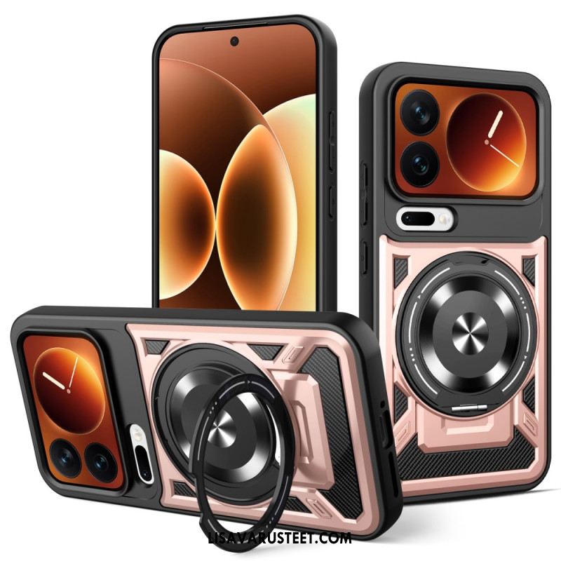 Puhelinkuoret Xiaomi 17 Pro Magneettinen Suljin Pyörivällä Jalustalla