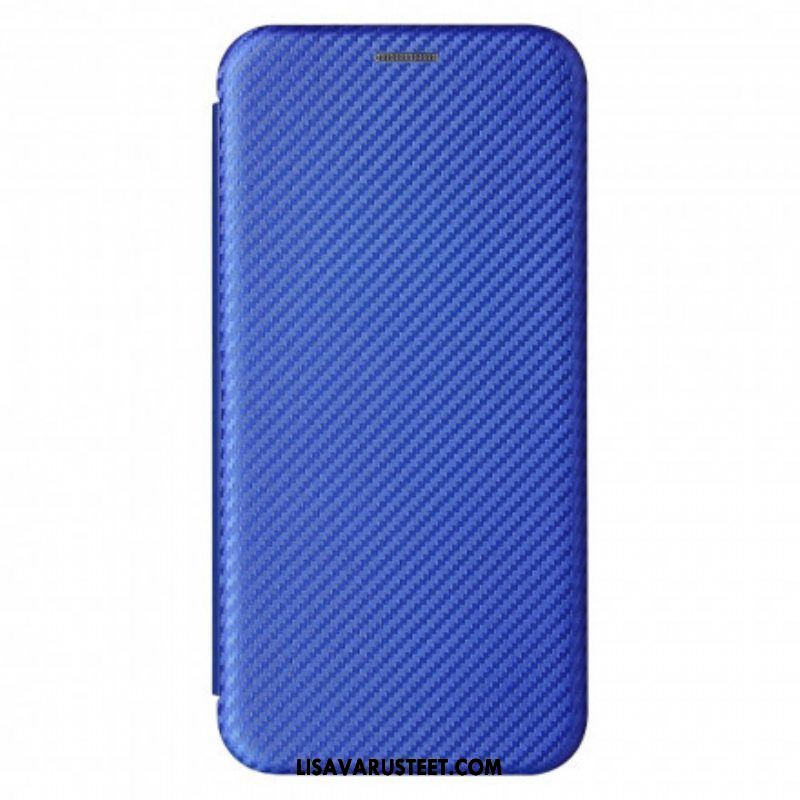 Puhelinkuoret Xiaomi Redmi Note 10 / 10S Kotelot Flip Hiilikuitu Tukirenkaalla