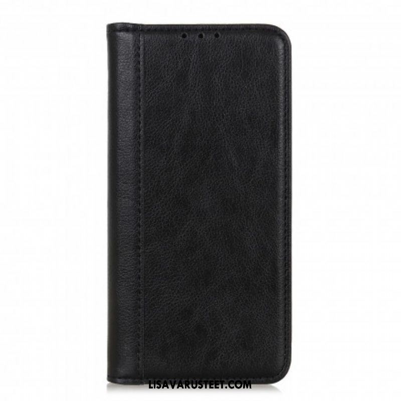 Puhelinkuoret Xiaomi Redmi Note 10 5G Kotelot Flip Litchi Split Leather -versio