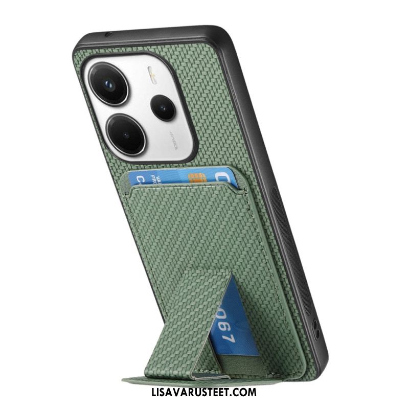 Puhelinkuoret Xiaomi Redmi Note 14 5g Hiilikuitukuvioinen Korttikotelo