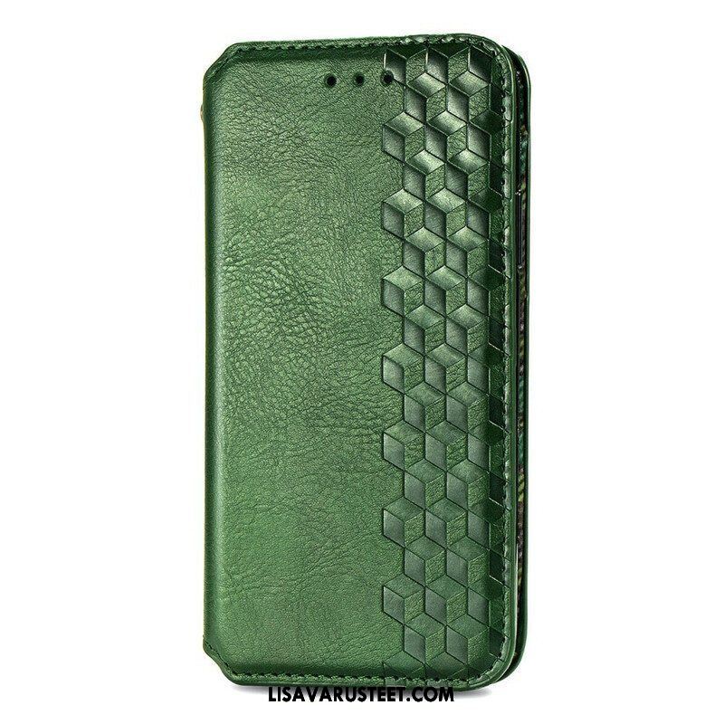 Puhelinkuoret iPhone 13 Mini Kotelot Flip Nahkaefekti Diamond Texture