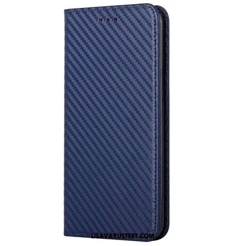 Puhelinkuoret iPhone 14 Pro Suojaketju Kuori Kotelot Flip Strappy Carbon Fiber Style