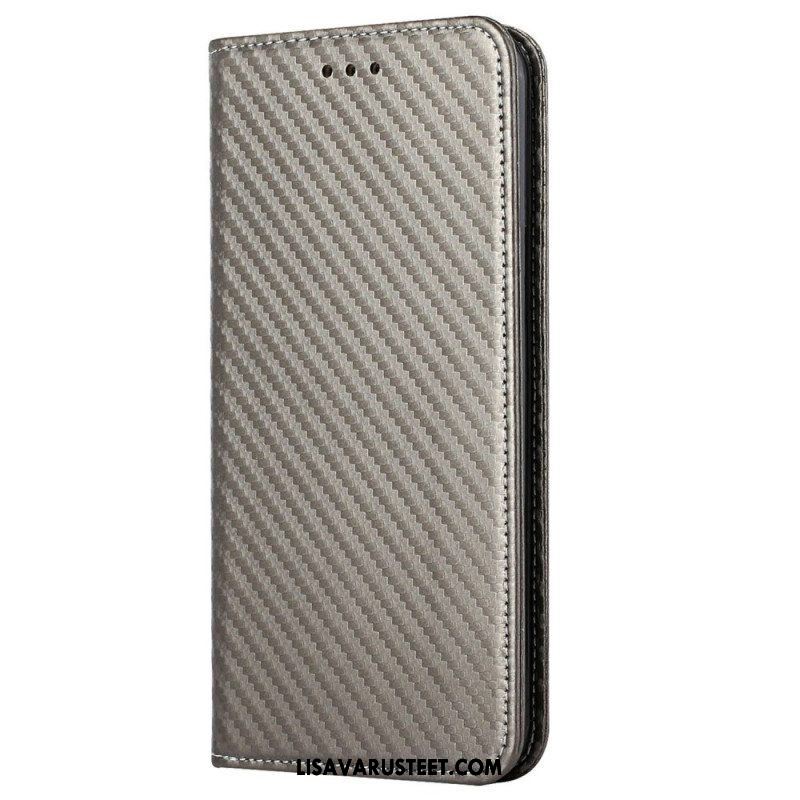 Puhelinkuoret iPhone 14 Suojaketju Kuori Kotelot Flip Strappy Carbon Fiber Style