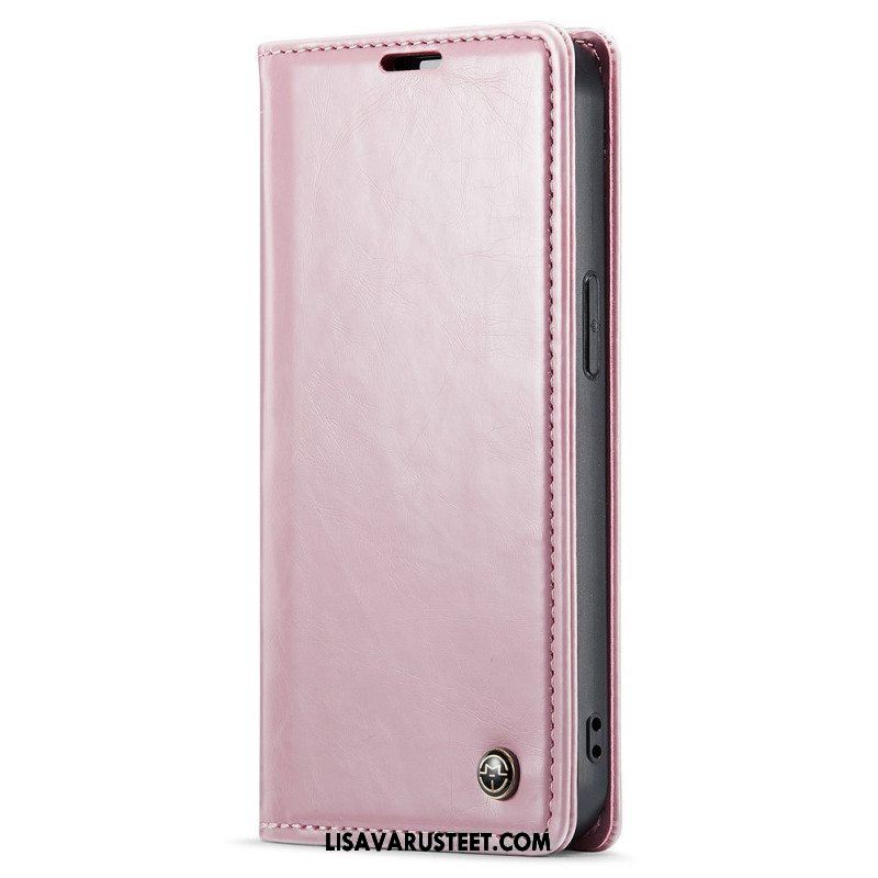 Puhelinkuoret iPhone 15 Plus Kotelot Flip Caseme Vahattu Keinonahka
