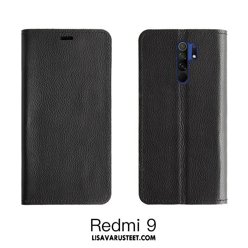 Redmi 9 Kuoret Murtumaton Suojaus Kuori Oranssi Nahkakotelo Osta