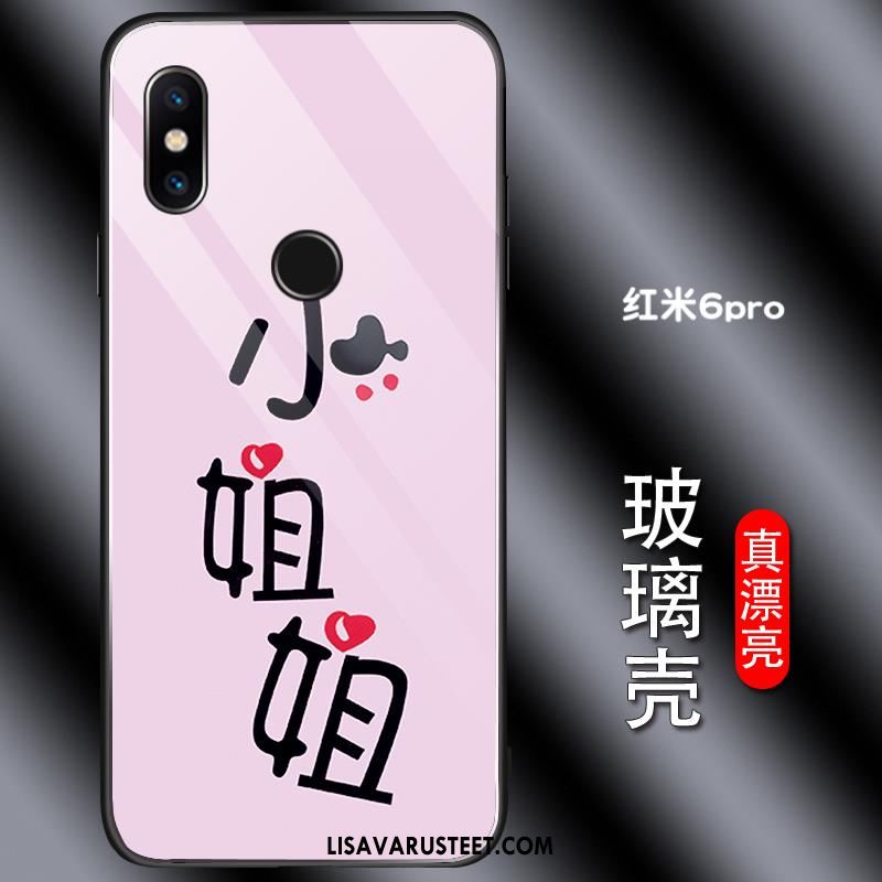Redmi Note 6 Pro Kuoret Lasi Pehmeä Neste Rakastunut Trendi Yksinkertainen Verkossa