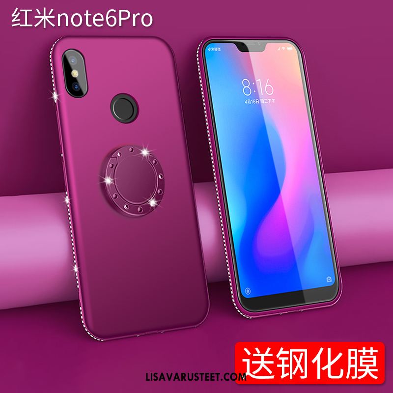 Redmi Note 6 Pro Kuoret Näytönsuojus Silikoni Kuori Kotelo Rengas Osta