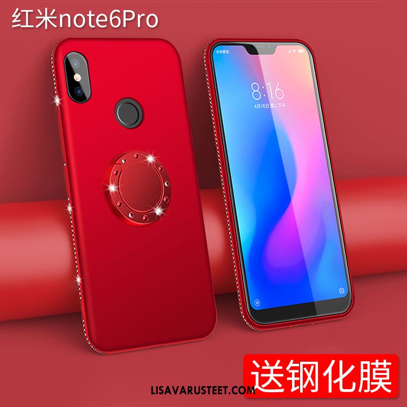 Redmi Note 6 Pro Kuoret Näytönsuojus Silikoni Kuori Kotelo Rengas Osta