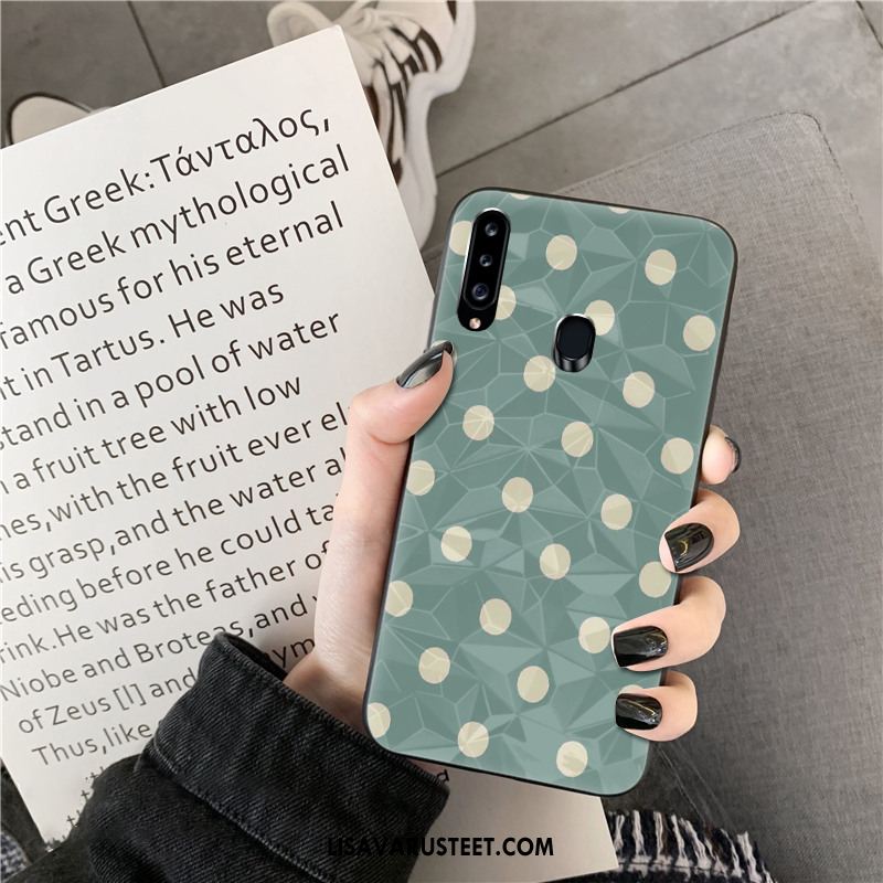Samsung Galaxy A20s Kuoret Puhelimen Aaltopiste Kustannukset Vihreä Kuori Verkossa