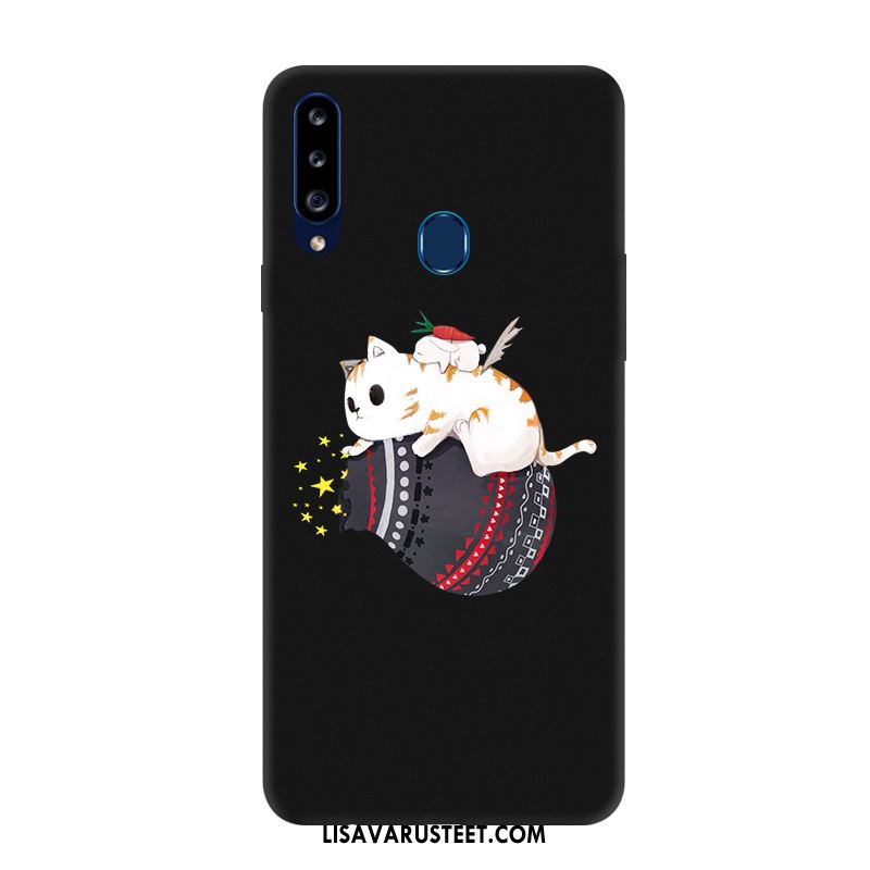 Samsung Galaxy A20s Kuoret Suojaus Pehmeä Neste Vihreä Muokata Yksinkertainen Osta