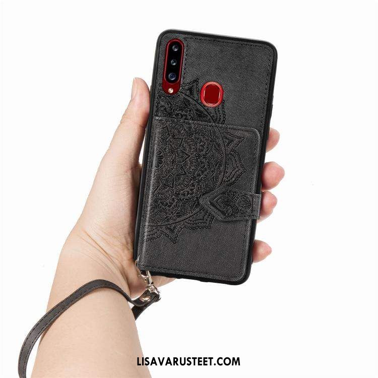 Samsung Galaxy A20s Kuoret Tähti Punainen Jauhe Silikoni Suojaus Kauppa