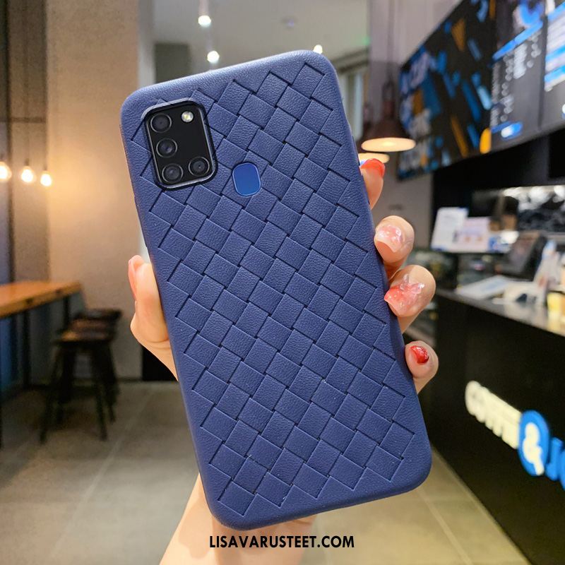 Samsung Galaxy A21s Kuoret Murtumaton Säteilevä Puhelimen Musta Hengittävä Kuori Tarjous