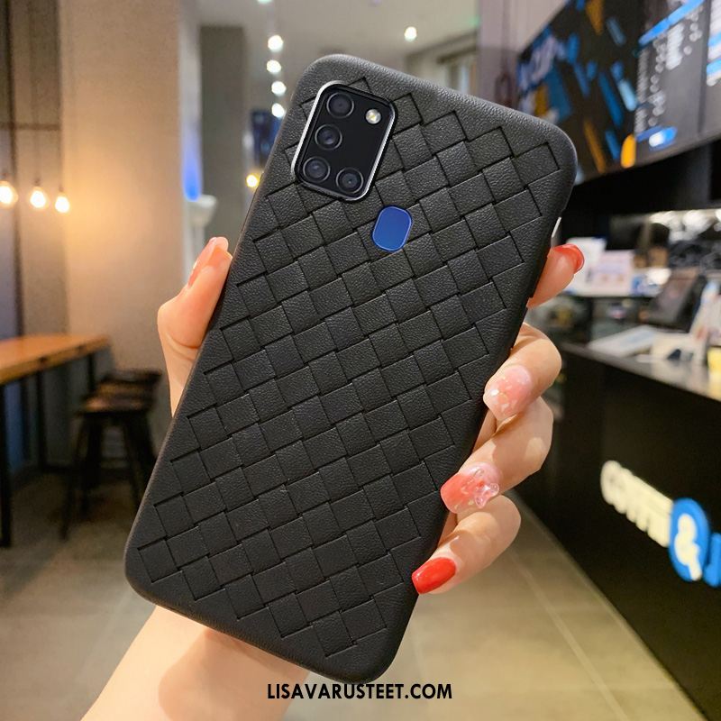 Samsung Galaxy A21s Kuoret Murtumaton Säteilevä Puhelimen Musta Hengittävä Kuori Tarjous