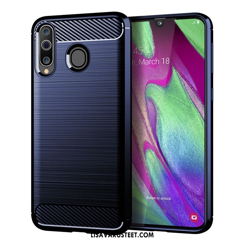 Samsung Galaxy A40s Kuoret Silikoni Puhelimen Kukkakuvio Kuitu Kuori Alennus