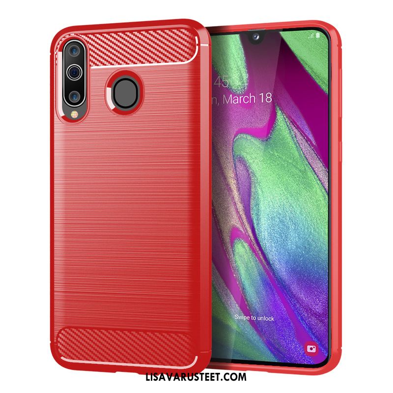 Samsung Galaxy A40s Kuoret Silikoni Puhelimen Kukkakuvio Kuitu Kuori Alennus