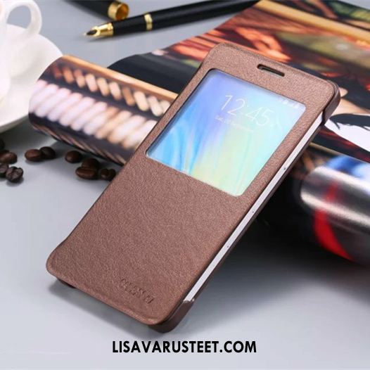 Samsung Galaxy A5 2017 Kuoret Nahka Ohut Suojaus Simpukka Tähti Kuori Halvat