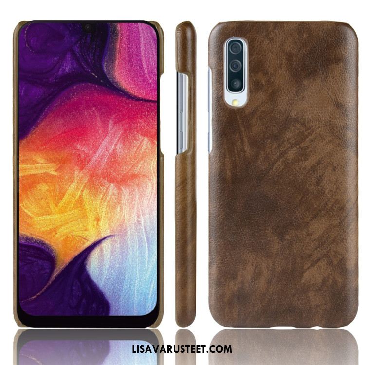 Samsung Galaxy A50 Kuoret Tähti Nahka Kukkakuvio Kova Litsi Myynti