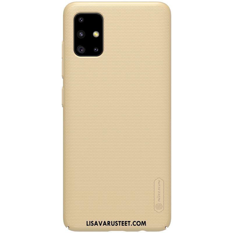 Samsung Galaxy A51 Kuoret Tähti Pesty Suede Kotelo Puhelimen Kulta Kuori Myynti