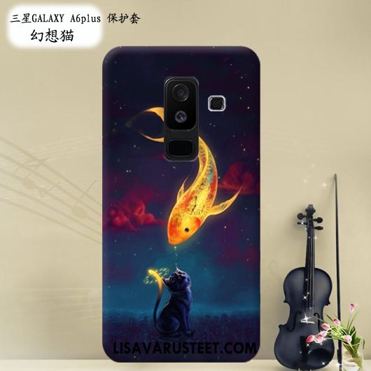 Samsung Galaxy A6+ Kuoret Muokata Kuori Kotelo Puhelimen Sininen Verkossa