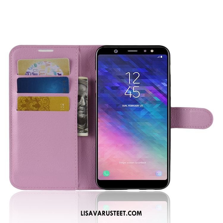 Samsung Galaxy A6+ Kuoret Puhelimen Nahkakotelo All Inclusive Murtumaton Kukkakuvio Kuori Halpa