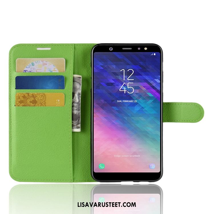 Samsung Galaxy A6+ Kuoret Puhelimen Nahkakotelo All Inclusive Murtumaton Kukkakuvio Kuori Halpa