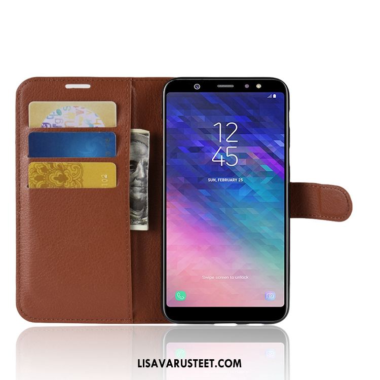 Samsung Galaxy A6+ Kuoret Puhelimen Nahkakotelo All Inclusive Murtumaton Kukkakuvio Kuori Halpa