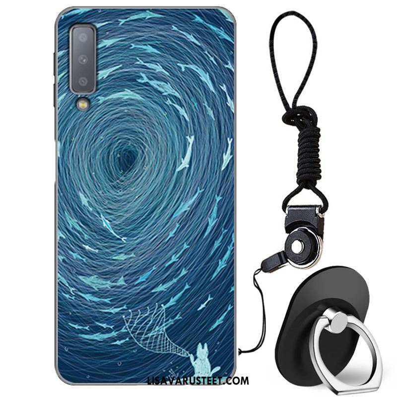 Samsung Galaxy A7 2018 Kuoret All Inclusive Suojaus Murtumaton Sininen Tähti Myynti