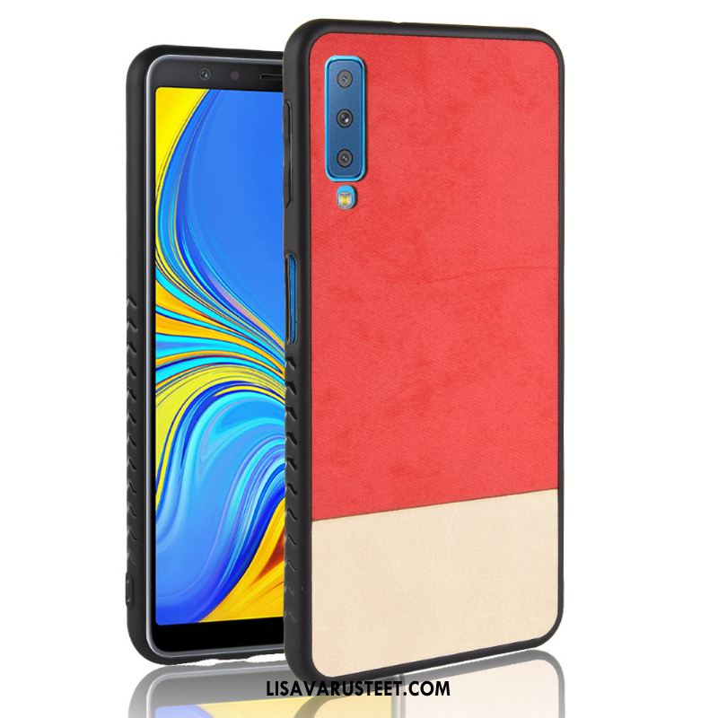 Samsung Galaxy A7 2018 Kuoret Kuori Suojaus Cowboy Kukkakuvio Kotelo Osta