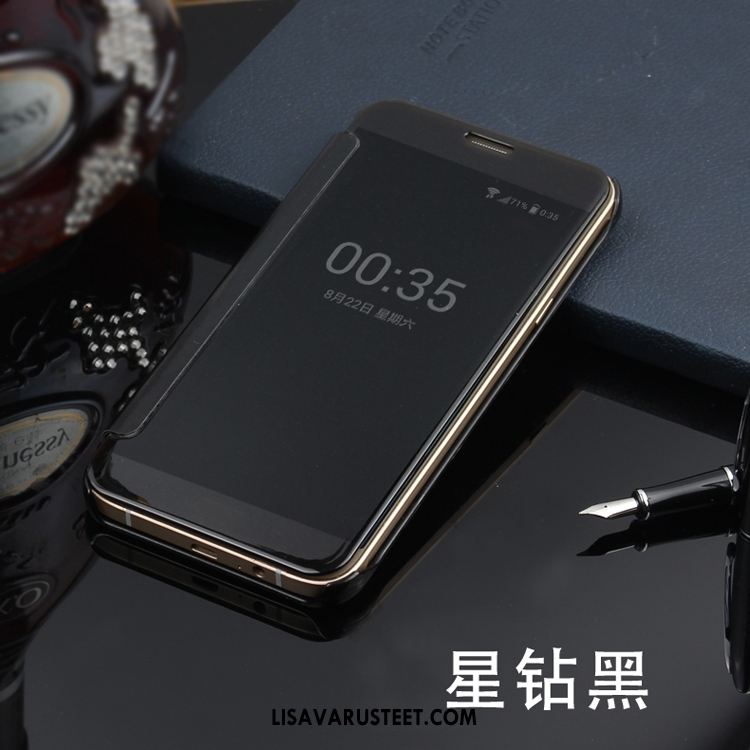 Samsung Galaxy A7 2018 Kuoret Peili Puhelimen Nahkakotelo Tähti Pinnoitus Verkossa
