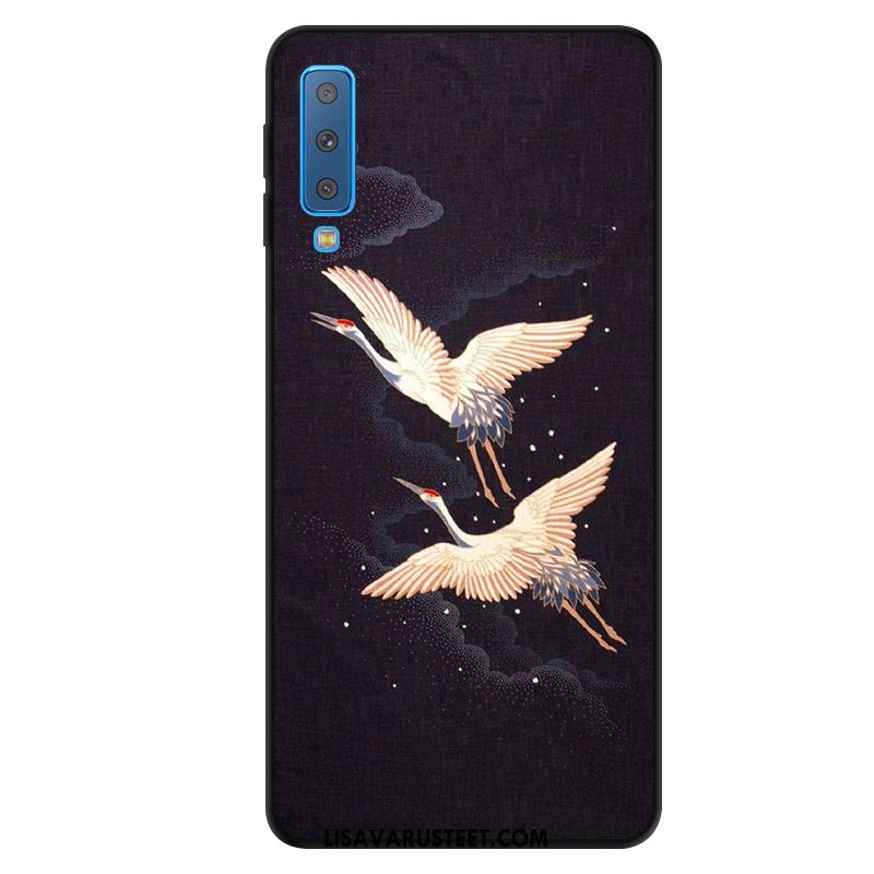 Samsung Galaxy A7 2018 Kuoret Taide Sininen Tähti Suojaus Puhelimen Kuori Halvat