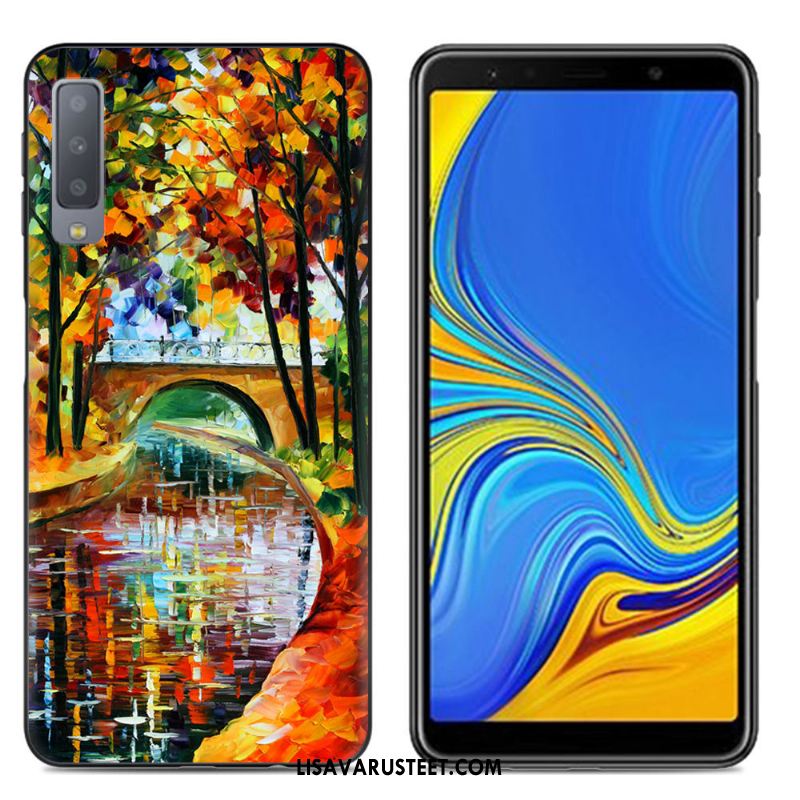 Samsung Galaxy A7 2018 Kuoret Tähti Maalaus Luova Murtumaton Pehmeä Neste Verkossa