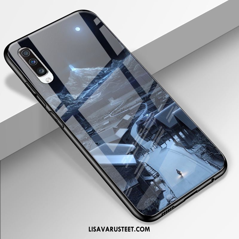Samsung Galaxy A70 Kuoret Lasi Peili Tähtitaivas Tummansininen Kuori Kauppa