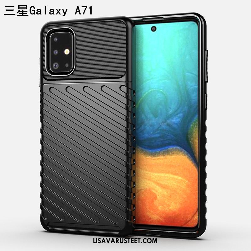 Samsung Galaxy A71 Kuoret Ylellisyys Persoonallisuus Pehmeä Neste All Inclusive Pesty Suede Netistä