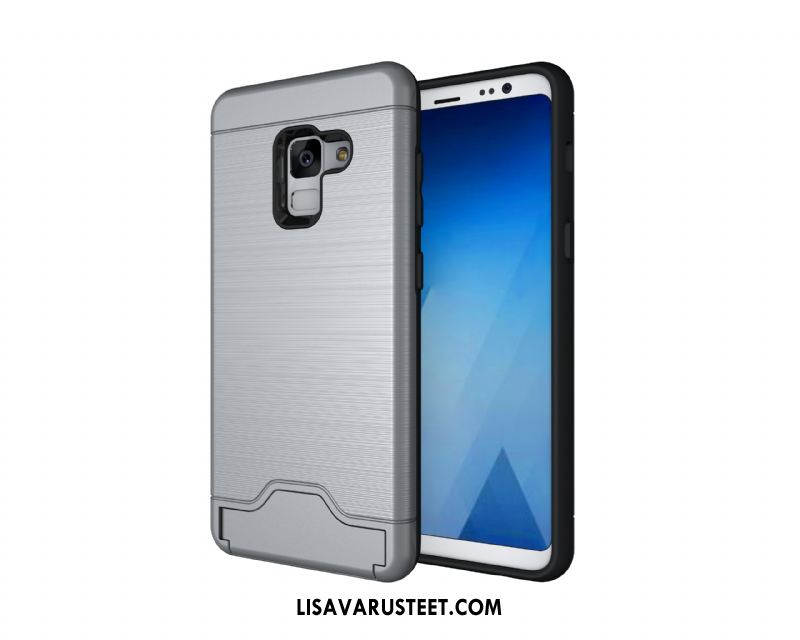 Samsung Galaxy A8 2018 Kuoret Murtumaton All Inclusive Kukkakuvio Johdin Trendi Myynti