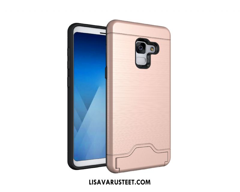 Samsung Galaxy A8 2018 Kuoret Murtumaton All Inclusive Kukkakuvio Johdin Trendi Myynti