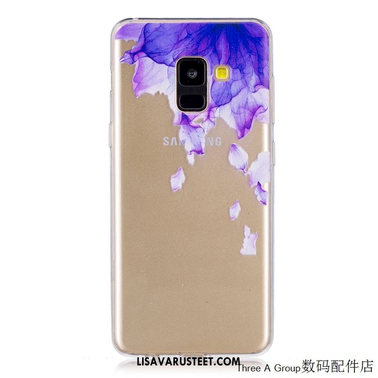 Samsung Galaxy A8 2018 Kuoret Pehmeä Neste Puhelimen Murtumaton Vihreä Tähti Halvat