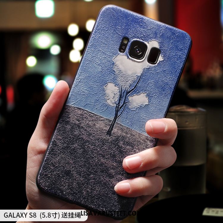 Samsung Galaxy A8 Kuoret Kuori Pehmeä Neste Sininen Persoonallisuus Tähti Myynti