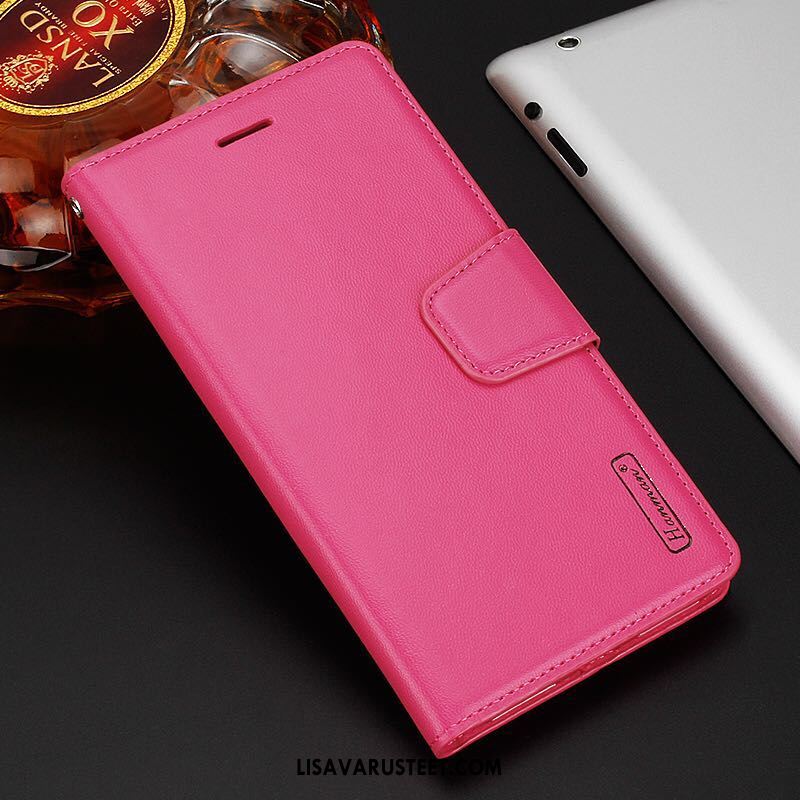 Samsung Galaxy A8 Kuoret Pinkki Nahkakotelo Kuori Kulta Tähti Verkossa