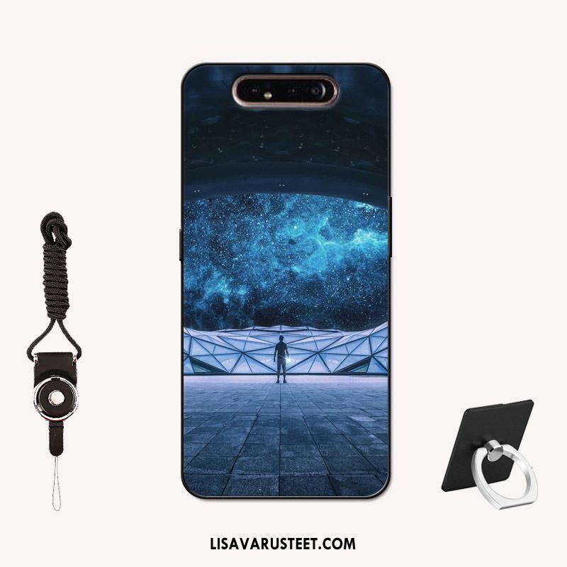 Samsung Galaxy A80 Kuoret Hemming Pesty Suede Murtumaton Kotelo Tähti Kuori Myynti