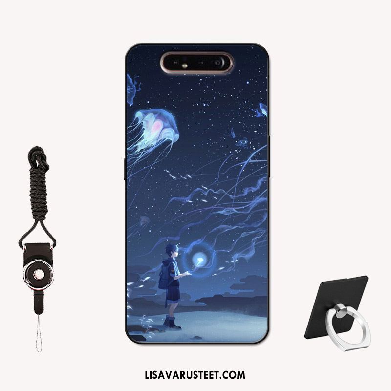 Samsung Galaxy A80 Kuoret Hemming Pesty Suede Murtumaton Kotelo Tähti Kuori Myynti