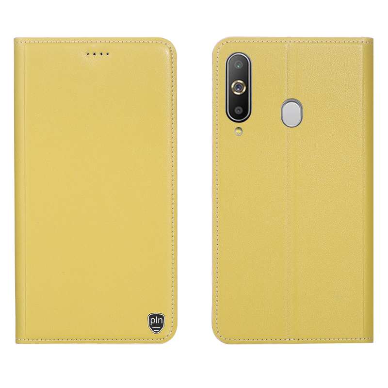 Samsung Galaxy A8s Kuoret Kukkakuvio Kotelo Nahkakotelo Keltainen Kuori Halvat