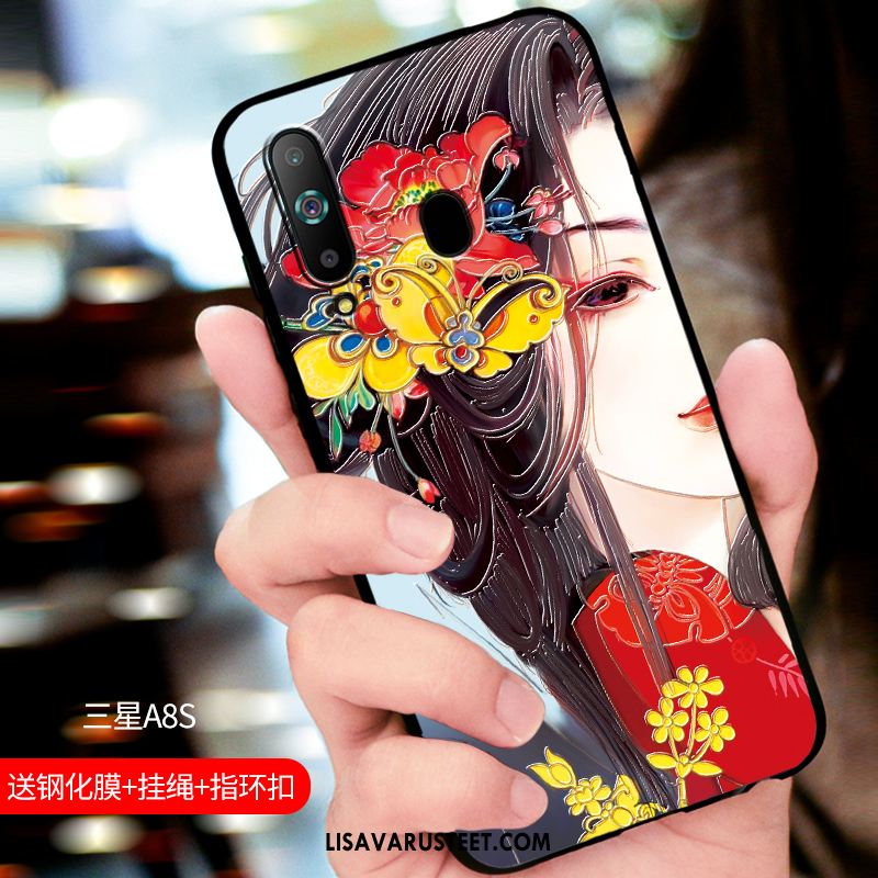 Samsung Galaxy A8s Kuoret Murtumaton Pesty Suede Persoonallisuus Net Red Silikoni Verkossa