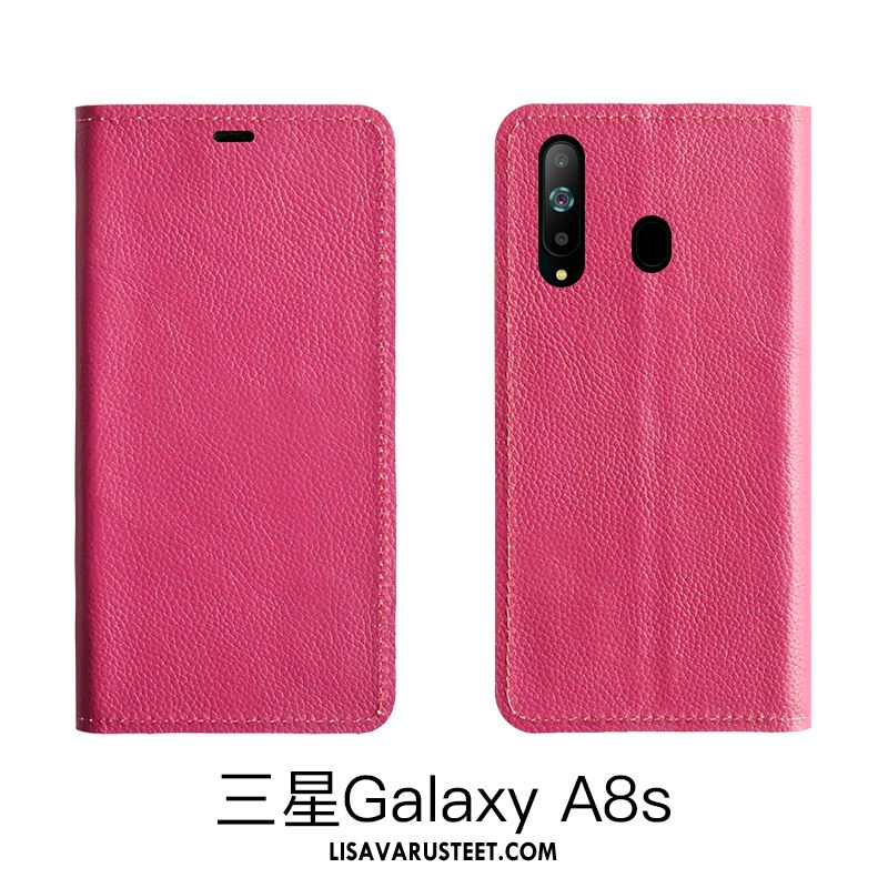 Samsung Galaxy A8s Kuoret Murtumaton Suojaus Ylellisyys Nahkakotelo Kuori Verkossa