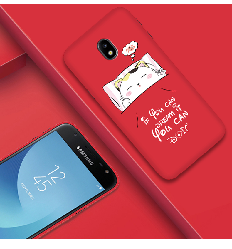 Samsung Galaxy J3 2017 Kuoret All Inclusive Suojaus Pehmeä Neste Ihana Puhelimen Kuori Verkossa