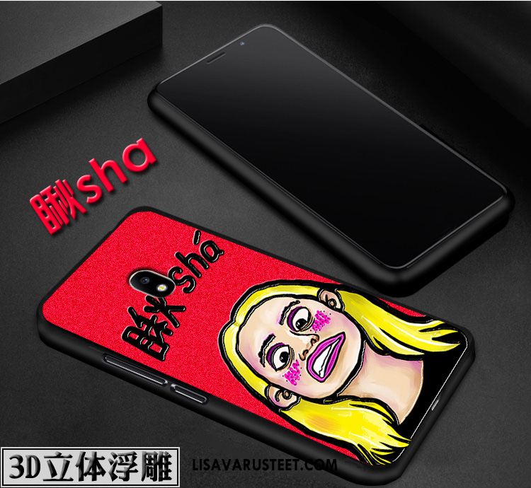 Samsung Galaxy J3 2017 Kuoret Kohokuviointi Kuori Punainen Kotelo Suojaus Kauppa